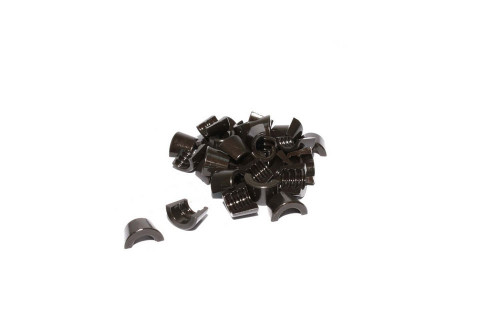 Valve Lock - Super Locks - 10 Degree - 3/8 in Valve Stem - Standard Height - Steel - Black Oxide - Mopar - Set of 16
