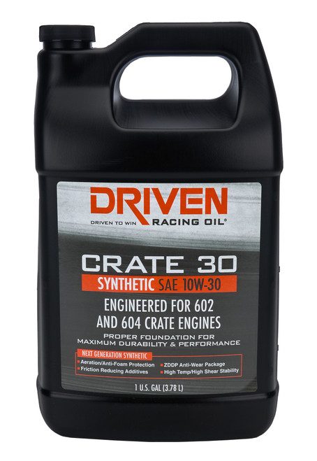 Motor Oil - Crate 30 - 10W30 - Synthetic - 1 gal Jug - Each