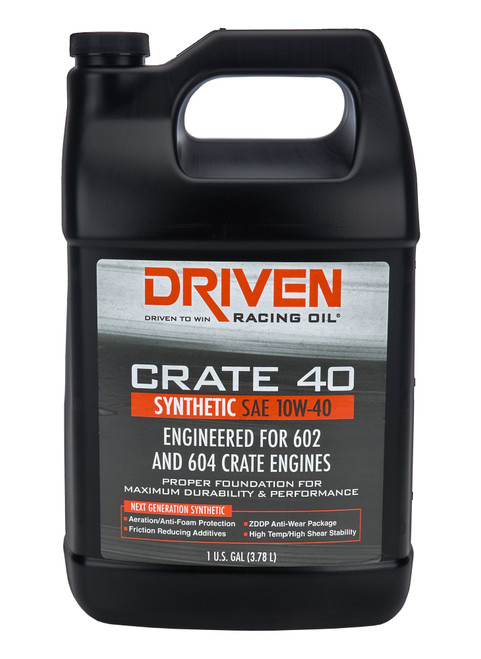 Motor Oil - Crate 40 - 10W40 - Synthetic - 1 gal Jug - Each Motor Oil - Crate 40 - 10W40 - Synthetic - 1 gal Jug - Each