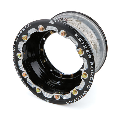 Wheel - 10 x 7 in - 3.000 in Backspace - 4 x 6.75 in Bolt Pattern - Beadlock - Aluminum - Black Powder Coat - Each