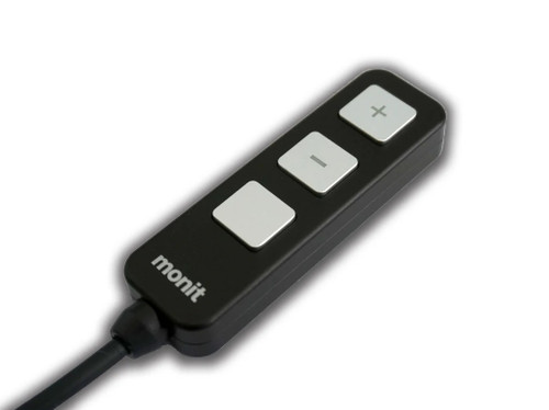 Controller - G-Series Plus - 3-Button - 1800 mm Cable Length - Plastic - Black / Gray - Monit Rally G100 Plus Computer - Each