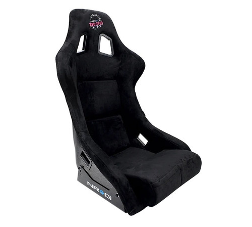 Seat - Prisma - Side Bolsters - Harness Openings - Microfiber - Black Multi Flake - Each