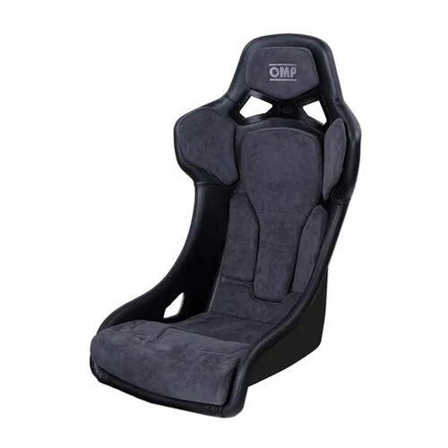 Seat - RT Series - FIA Approved - Side Bolsters - Harness Openings - Fiberglass - Black - Each
