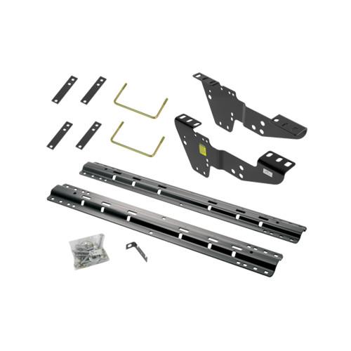 5th Wheel Rails - Mounting Hardware - Steel - Black Powder Coat - GM Fullsize Truck 1999-2019 - Kit