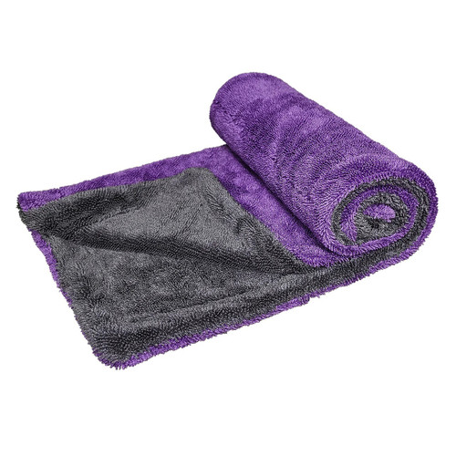 Drying Towel - Hybrid Fast Pass - 28 x 20 in - Polyester - Gray / Purple - Each