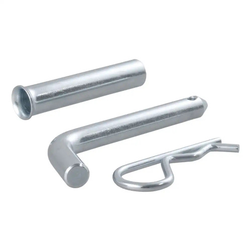 Hitch Pin - Pin and Clip - 1/2 in Diameter - 5/8 in Adapter Included - Steel - Zinc Plated - Each