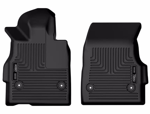 Floor Liner - X-ACT Contour - Front - Plastic - Black / Textured - Chevy Corvette 2020-24 - Pair