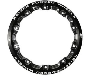 Beadlock Ring - Aluminum - Black Powder Coat - Keizer 10 in Wheels - Each
