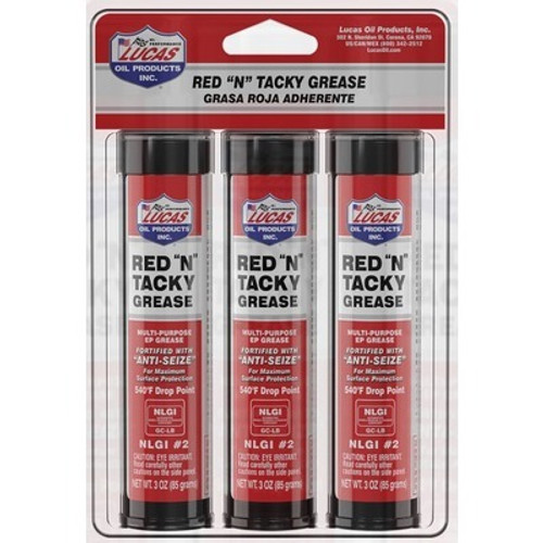 Grease - Red N Tacky - Red Lithium - 3 oz Cartridge - Set of 30 Grease - Red N Tacky - Red Lithium - 3 oz Cartridge - Set of 30