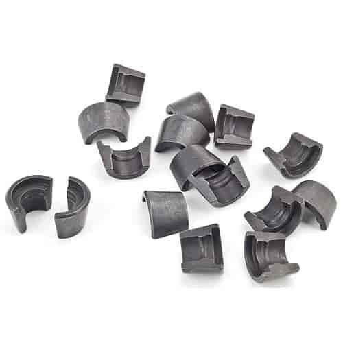 Valve Lock - 10 Degree - 3/8 in Valve Stem - Standard Height - Steel - Black Oxide - Set of 8