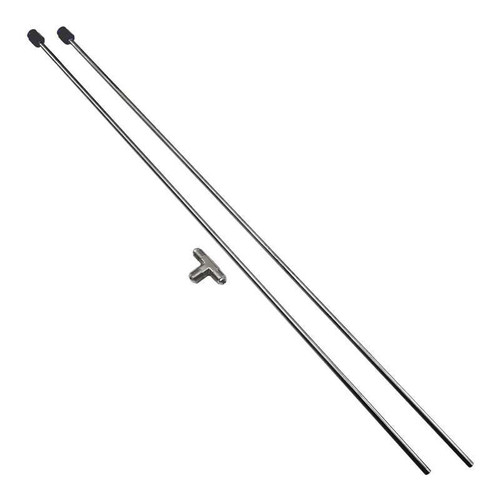 Nitrous Hard Line - 3/16 in Diameter - 18 in Long - Fitting Included - Stainless - Natural - Pair
