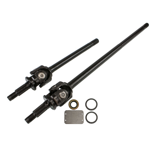 Axle Shaft - Performance Complete Front Axle Kit - 22.68 in / 38.51 in Long - 27 Spline Carrier - 27 Spline Drive Flange - 6.11 in Outer Length - Chromoly - Black Oxide - Dana 30 - Jeep Cherokee 1984-92 / Jeep Wrangler YJ 1987-95 - Kit