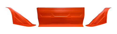 Nose - Outlaw - 3-Piece Complete - Plastic - Orange - Asphalt Late Model - Kit
