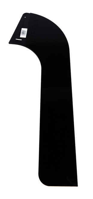 Air Valance - Outlaw - 1-Piece - Driver Side - Plastic - Black - Asphalt Late Model - Each