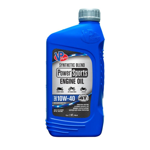 Motor Oil - PowerSports - 4T - 10W40 - Semi-Synthetic - 1 qt Bottle - Each