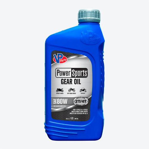 Gear Oil - PowerSports - 80W - Semi-Synthetic - Limited Slip Additive - 1 qt - Each Gear Oil - PowerSports - 80W - Semi-Synthetic - Limited Slip Additive - 1 qt - Each