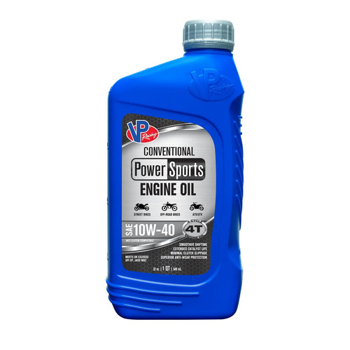 Motor Oil - PowerSports - 4T - 10W40 - Conventional - 1 qt Bottle - Each Motor Oil - PowerSports - 4T - 10W40 - Conventional - 1 qt Bottle - Each