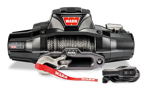 Winch - Zeon XD - 12000 lb Capacity - Hawse Fairlead - 12 ft Remote - 3/8 in x 80 ft Synthetic Rope - 12V - Kit