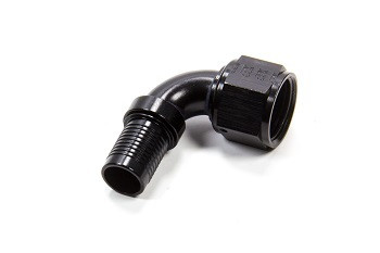 Fitting - Hose End - HS-79 - 90 Degree - 20 AN Hose Crimp to 20 AN Female - Aluminum - Black Anodized - Each