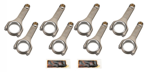 Connecting Rod - H Beam - 6.000 in Long - Bushed - 7/16 in Cap Screws - ARP2000 Bolt - Small Block Chevy - Set of 8 Connecting Rod - H Beam - 6.000 in Long - Bushed - 7/16 in Cap Screws - ARP2000 Bolt - Small Block Chevy - Set of 8