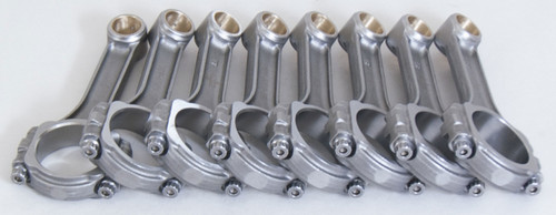 Connecting Rod - SIR - I Beam - 5.700 in Long - Bushed - 3/8 in Cap Screws - 8740 Bolt - Forged - Steel - Small Block Chevy - Set of 8 Connecting Rod - SIR - I Beam - 5.700 in Long - Bushed - 3/8 in Cap Screws - 8740 Bolt - Forged - Steel - Small Block Chevy - Set of 8