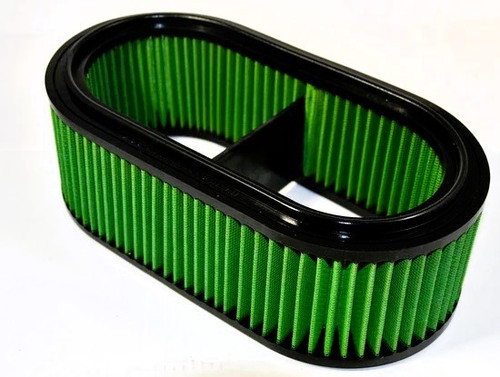Air Filter Element - Oval - OE Replacement - Reusable Cotton - Green - Chevy Corvette 2020-24 - Each