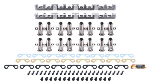 Rocker Arm - Pro Series - Shaft Mount - 1.6 / 1.6 Ratio - Full Roller - Aluminum - Natural - AFR Heads - Small Block Ford - Set of 16