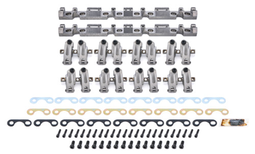 Rocker Arm - Pro Series - Shaft Mount - 1.6 / 1.5 Ratio - Full Roller - Aluminum - Natural - AFR Eliminator 227 / 335 Heads - Small Block Chevy - Set of 16
