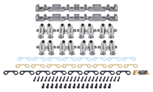Rocker Arm - Pro Series - Shaft Mount - 1.6 / 1.6 Ratio - Full Roller - Aluminum - Natural - AFR Eliminator 227 / 335 Heads - Small Block Chevy - Set of 16