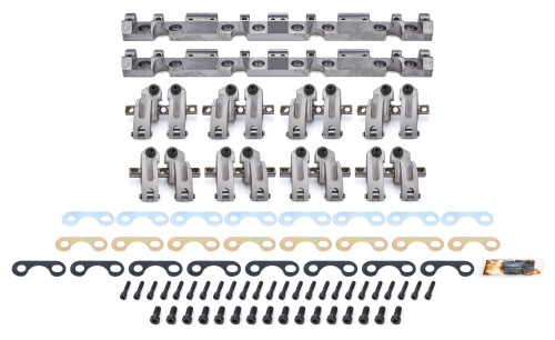 Rocker Arm - Pro Series - Shaft Mount - 1.6 / 1.6 Ratio - Full Roller - Aluminum - Natural - AFR Eliminator 245 Heads - Small Block Chevy - Set of 16