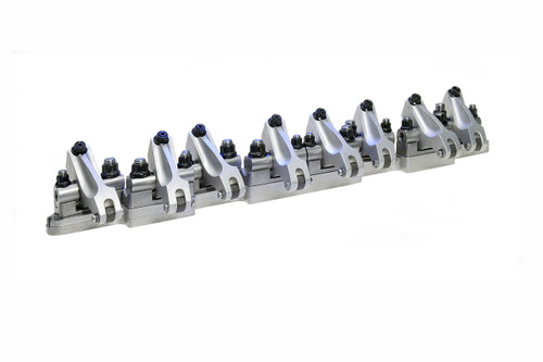 Rocker Arm - Pro Series - Shaft Mount - 1.7 / 1.7 Ratio - Full Roller - Aluminum - Natural - AFR Mongoose Heads - GM LS-Series - Set of 16