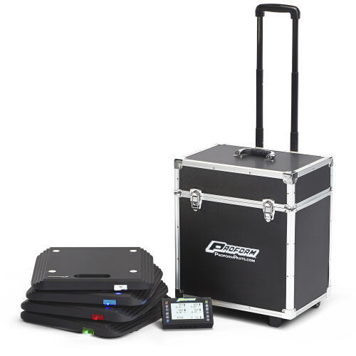 Vehicle Scale - Electric - 16 in Square - 3500 lb Capacity Per Pad - Wireless - Case / Controller / Pads - Kit