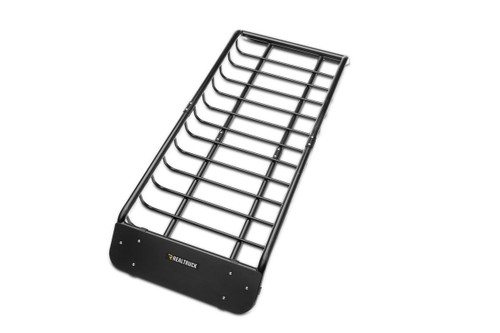 Roof Rack - Cargo Basket - Bed Rack Mount - Elevated - Narrow - Steel - Black Powder Coat - Universal - Each