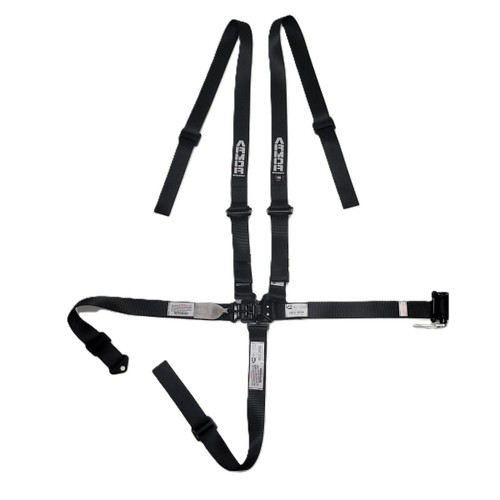 Harness - Armor - 5 Point - Latch and Link - Pull Down / Ratchet Adjust - Wrap Around - Individual Harness - Black - Kit