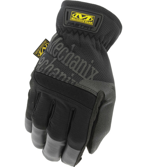 Shop Gloves - FastFit - Elastic Cuff - Synthetic Leather - Black - Small - Pair