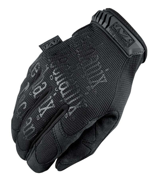 Shop Gloves - The Original - Hook and Loop Closure - Spandex / Synthetic Leather - Covert Black - Large - Pair