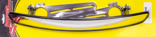 Mirror - Rear View - Wide Angle - 17 in Wide x 3 in Tall - Clamp-On - Aluminum / Plastic - Black - 1.5 in OD Tube - Kit