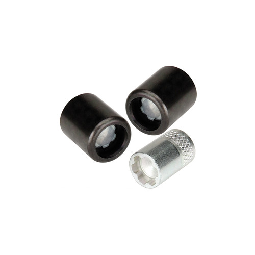 Door Pin Lock - 5/16-18 in Thread - 1/4 in Drive Key Included - Steel - Zinc / Black Oxide - 2-Door - Jeep Wrangler YJ 1987-96 - Kit