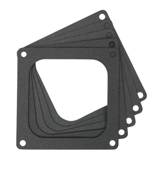 Carburetor Base Plate Gasket - Square Bore - Open Hole - 0.063 in Thick - Composite - 4500 Carburetors - Set of 5