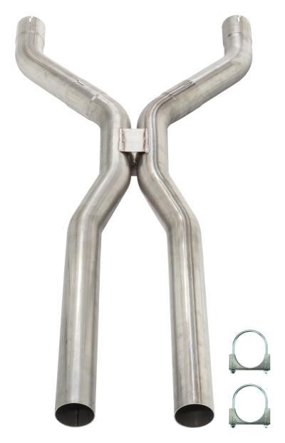 Exhaust H-Pipe - 3 in Diameter - Stainless - Natural - Universal - Each