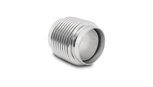 Exhaust Flex Pipe - Motorsport - Bellow - Weld-On - Flexible - 3 in Inlet - 3 in Outlet - 4 in Long - Stainless - Natural - Each