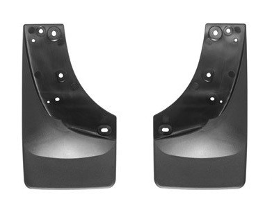 Mud Flap - DigitalFit No-Drill - Front - Plastic - Black / Textured - GM Fullsize SUV / Truck 1996-2007 - Pair