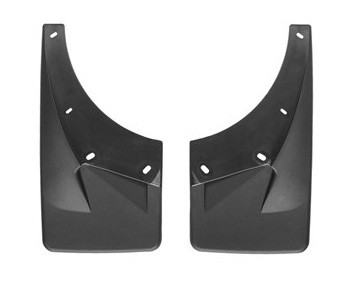 Mud Flap - DigitalFit No-Drill - Front - Plastic - Black / Textured - GM Fullsize SUV 2007-13 - Pair