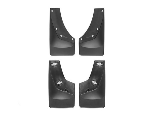 Mud Flap - DigitalFit No-Drill - Front / Rear - Plastic - Black / Textured - GM Fullsize Truck 2007-2014 - Kit