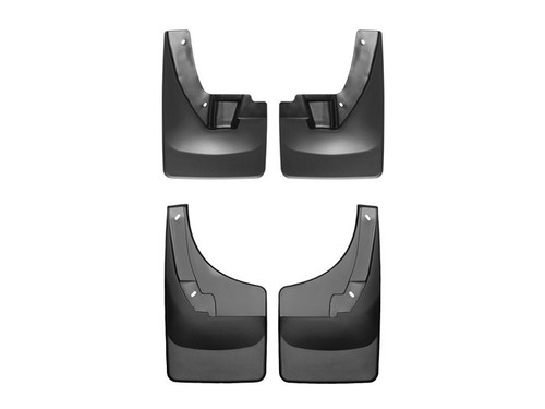 Mud Flap - DigitalFit No-Drill - Front / Rear - Plastic - Black / Textured - Dodge Ram Fullsize Truck 2009-17 - Kit