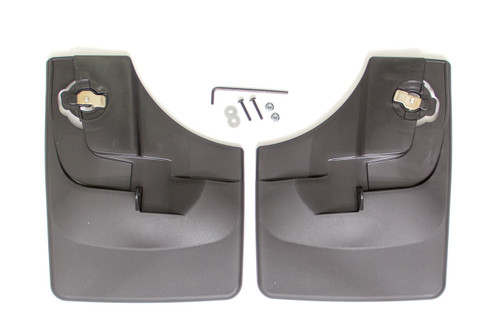 Mud Flap - DigitalFit No-Drill - Front - Flares - Plastic - Black / Textured - Ford Fullsize Truck 2015 - Pair