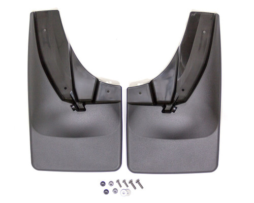 Mud Flap - DigitalFit No-Drill - Front - Plastic - Black / Textured - Dodge Ram Fullsize Truck 2014-16 - Pair