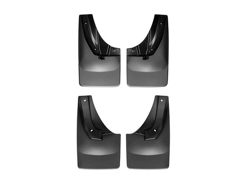 Mud Flap - DigitalFit No-Drill - Front / Rear - Plastic - Black / Textured - Dodge Ram Fullsize Truck 2014-16 - Kit