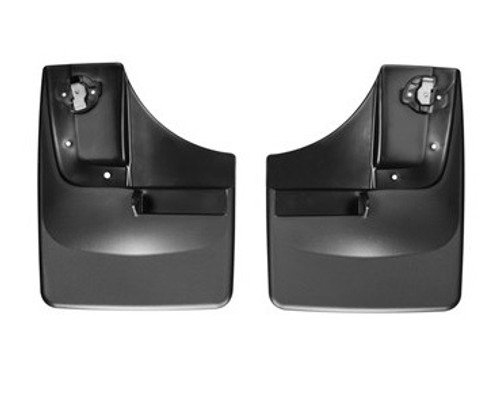 Mud Flap - DigitalFit No-Drill - Front - Plastic - Black / Textured - Ford Fullsize Truck 2015 - Pair
