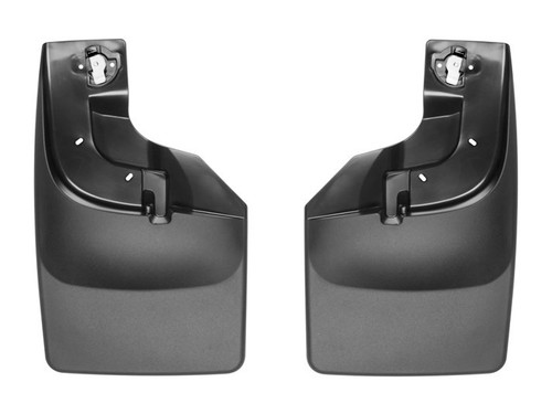 Mud Flap - DigitalFit No-Drill - Front - Plastic - Black / Textured - Ford Fullsize Truck 2017-18 - Pair